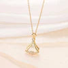 Rhinestone Decor Pendant Necklace